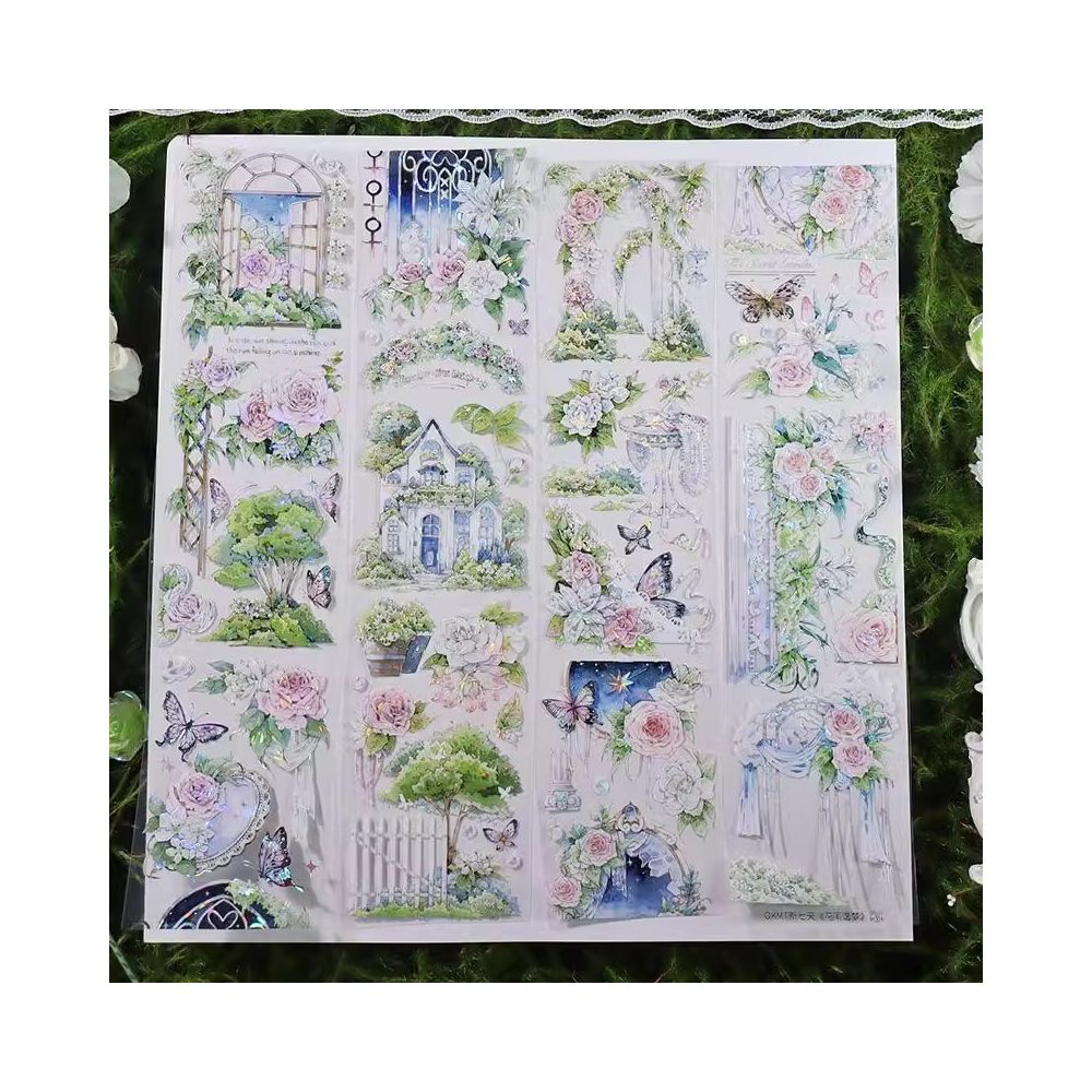 Tent nature landscape theme PET tape 6cm 1 m image 0