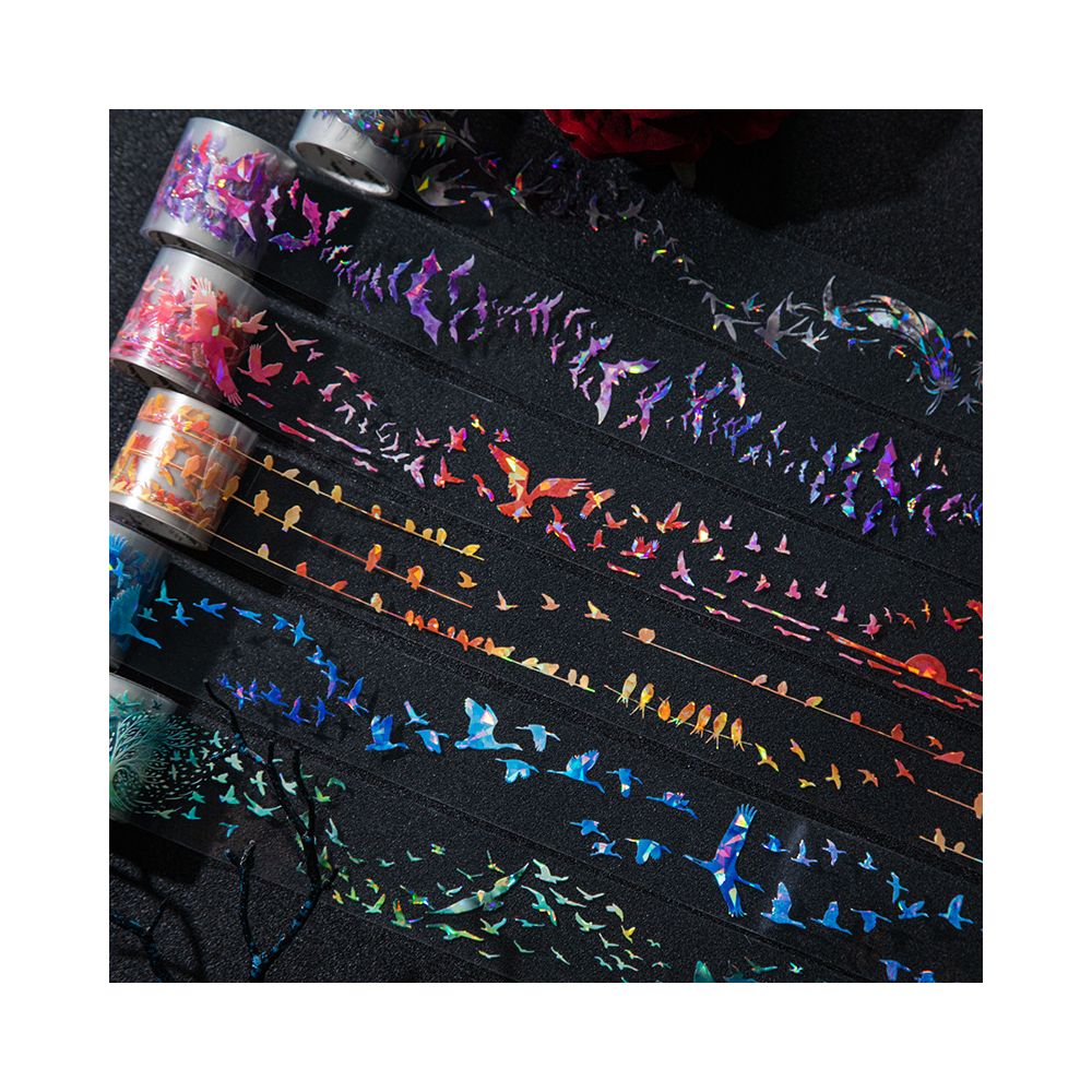 Bird Hazy Series PET Tape 6 Types 4cm 2m image 1