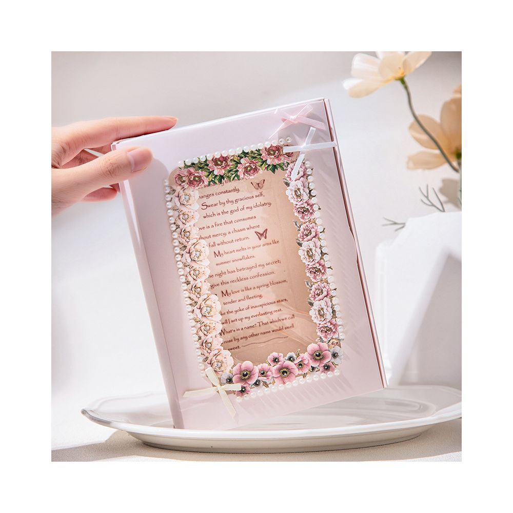Flower Gallery Series Retro Flower Paper Stickers 6 Styles 15 Pcs image 3