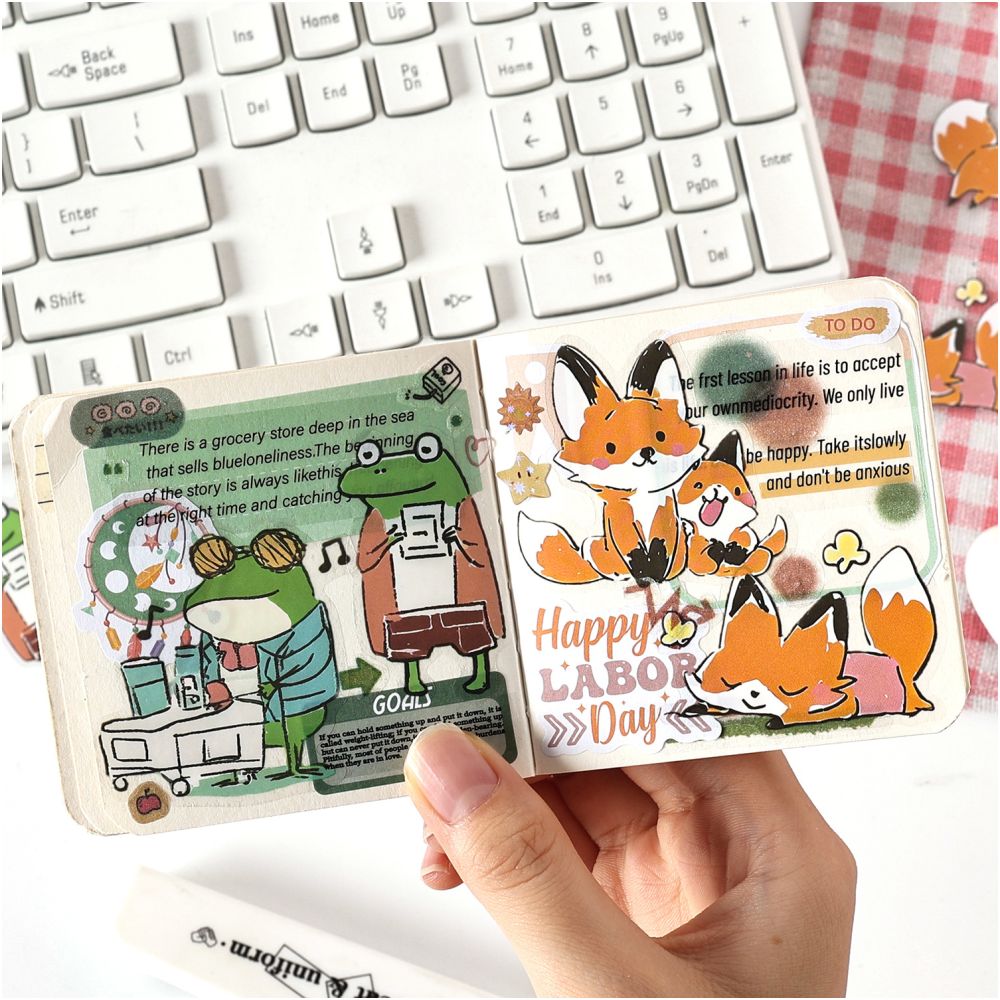 Cartoon theme PET sticker pack 20 pcs 5 styles image 1