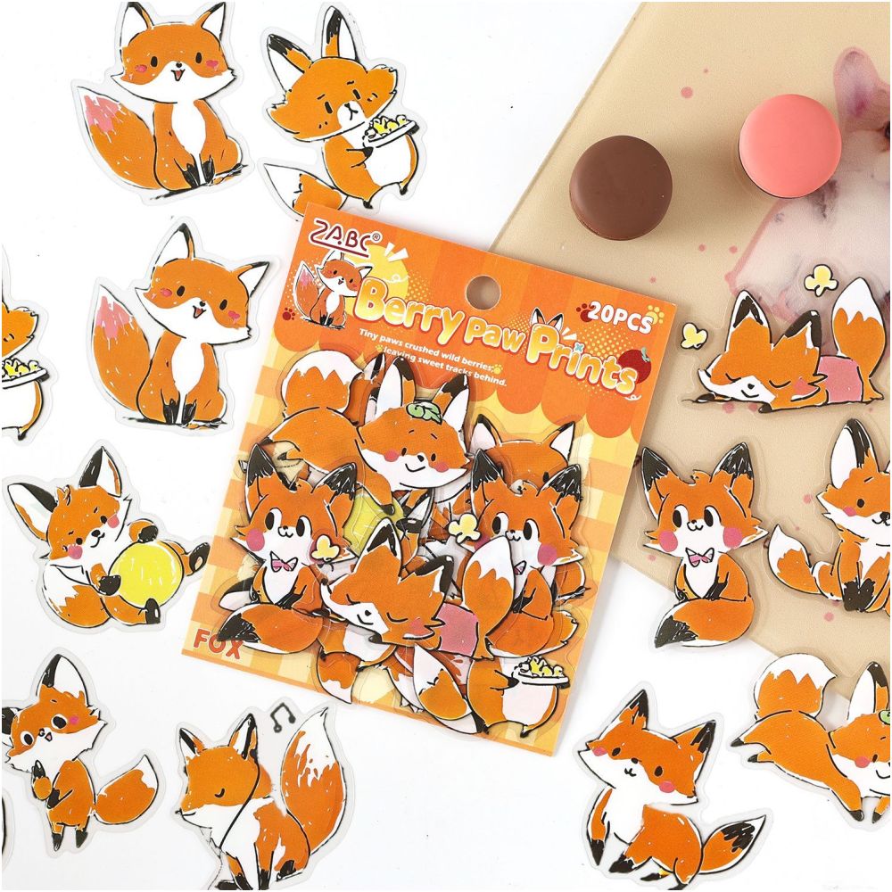 Cartoon theme PET sticker pack 20 pcs 5 styles image 3