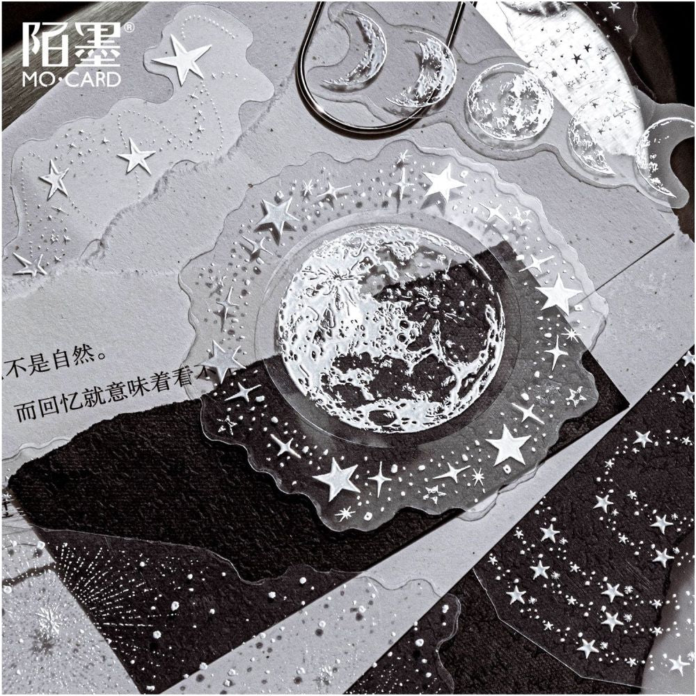 Dream Series Original Literary Silver Material 3D PET Stickers 6 types 30 Sheets image 2