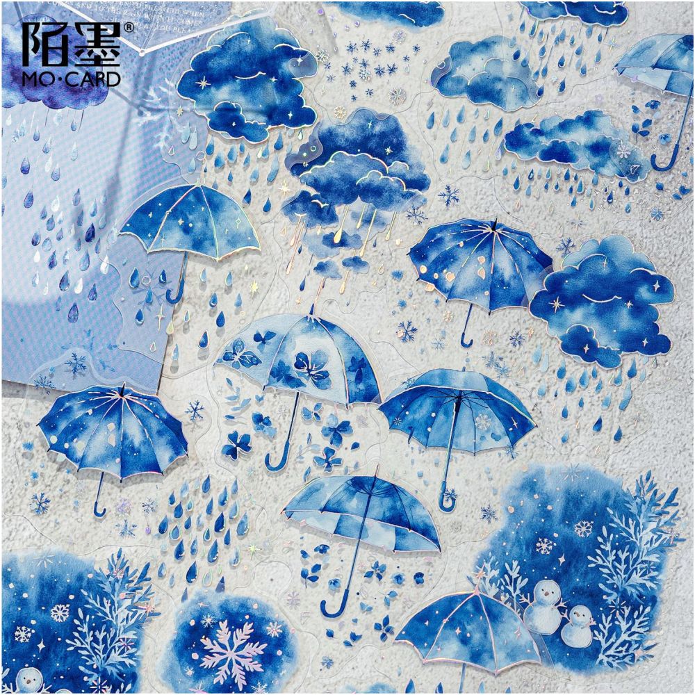 Blue Dream Series 3D PET Stickers 30 Sheets 4 Styles image 3