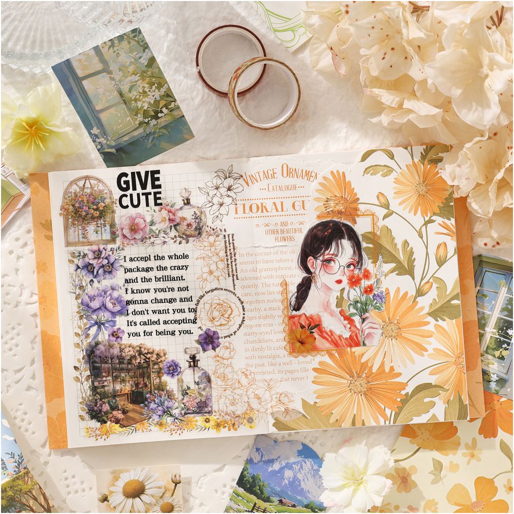 Flower Sea Series Notebook Gift Box125 pcs 2 styles image 2