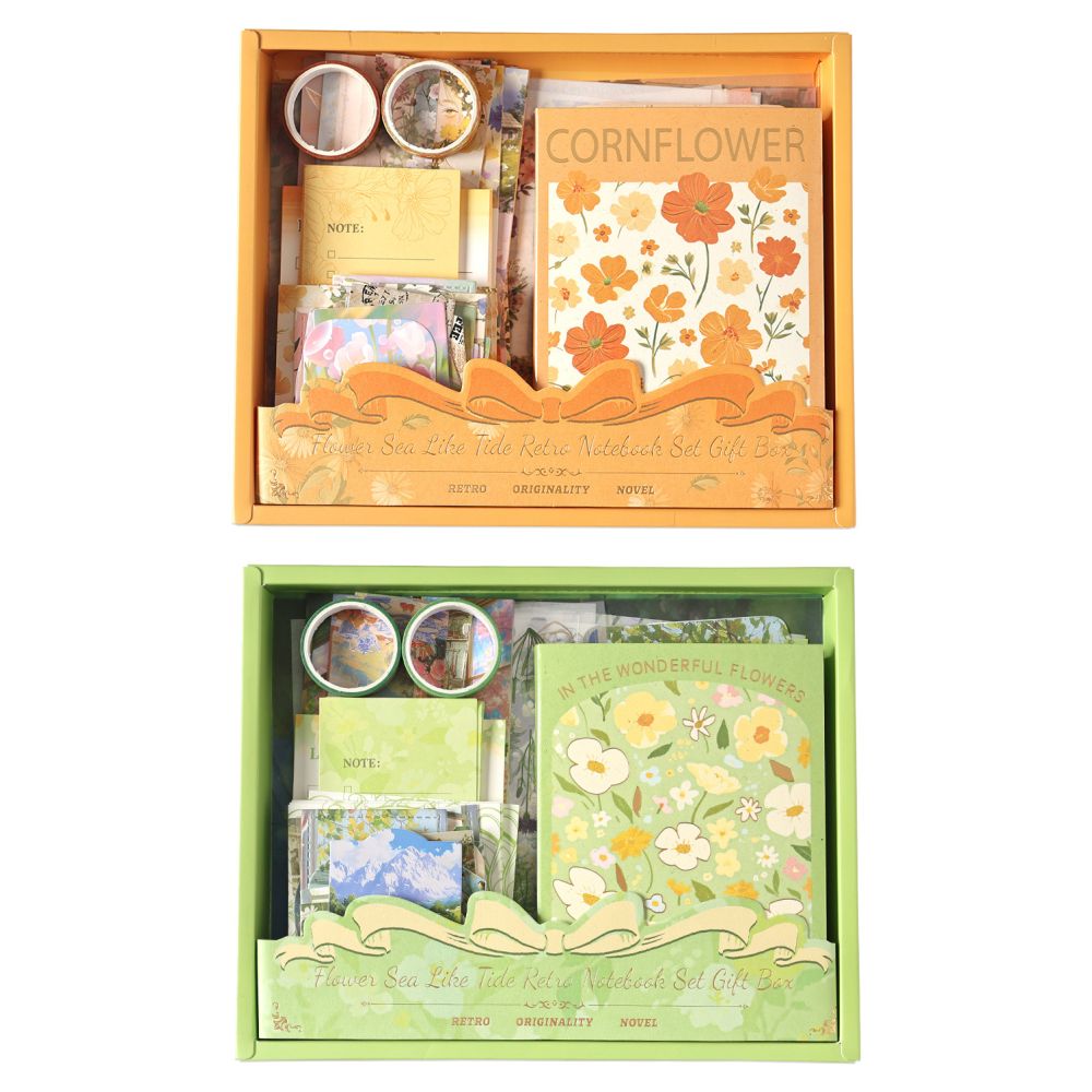 Flower Sea Series Notebook Gift Box125 pcs 2 styles image 4