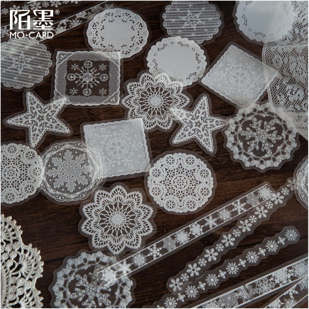Lace Story Series Retro PET Stickers 6 Types image 3