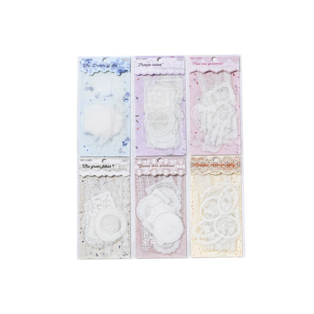 Lace Story Series Retro PET Stickers 6 Types image 5
