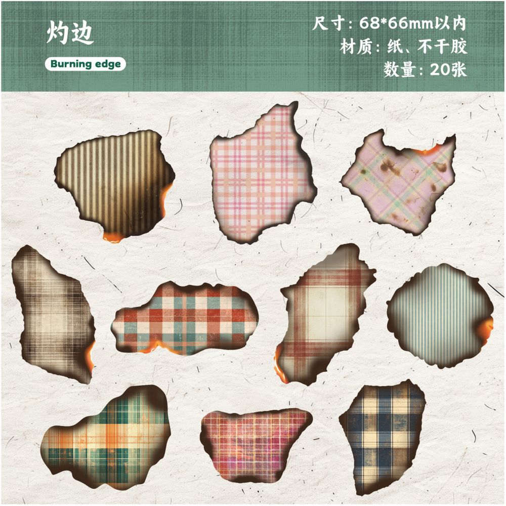 Time Fragments Series  Paper Stickers 6 Types