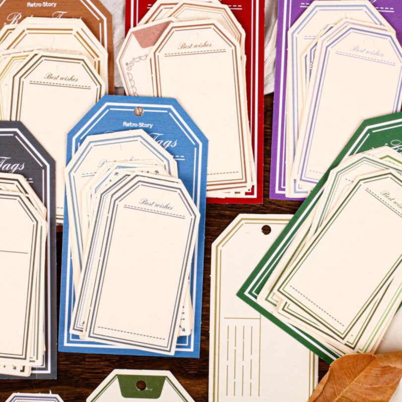 Tag series paper note material decoration 6 styles image 0