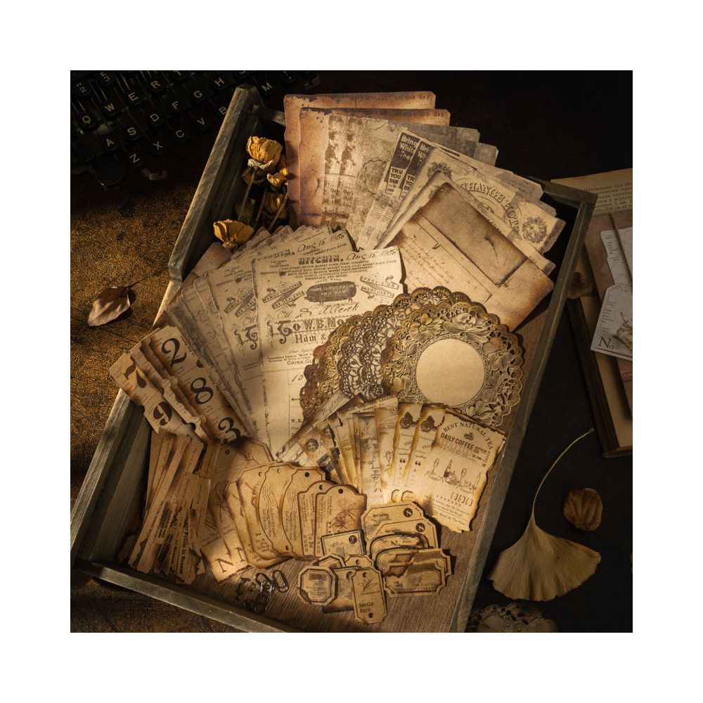 Yellowed Memory Series Kraft Paper Set image 0