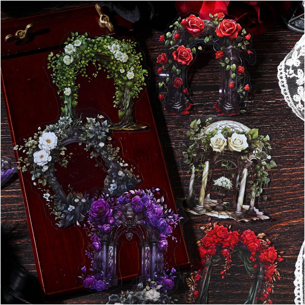 Ancient Forest Dark Moon Mirror Series Sticker Pack 4 Styles image 1