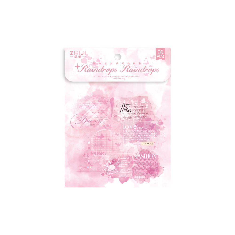 Paper Trace PET White Ink PET Sticker Pack 6 Styles 30 Pcs image 4