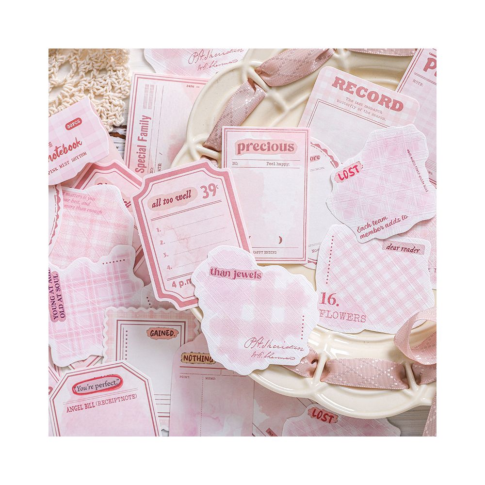 Paper Trace Watercolor Checkered Notebook Series Material Paper 30 Sheets 6 Styles image 2