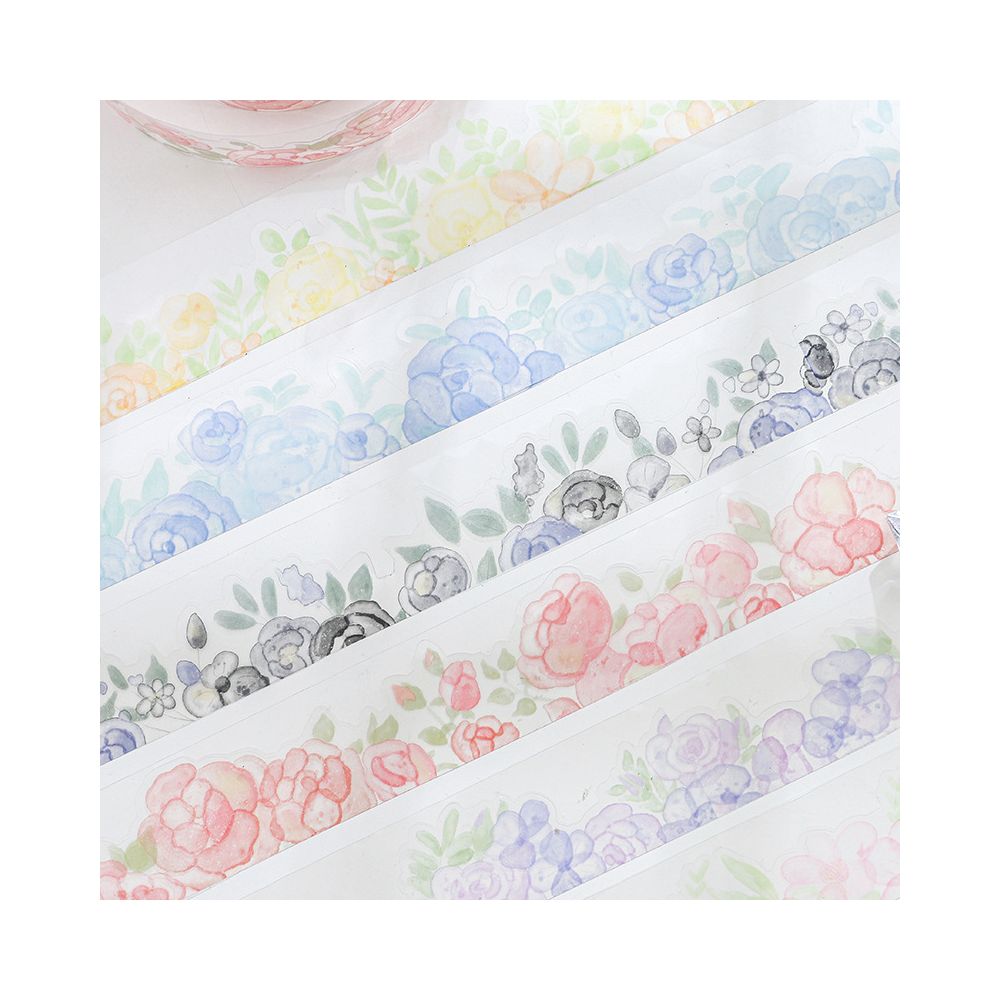 Paper Trace Colorful Flower Sea Series PET tape image 0