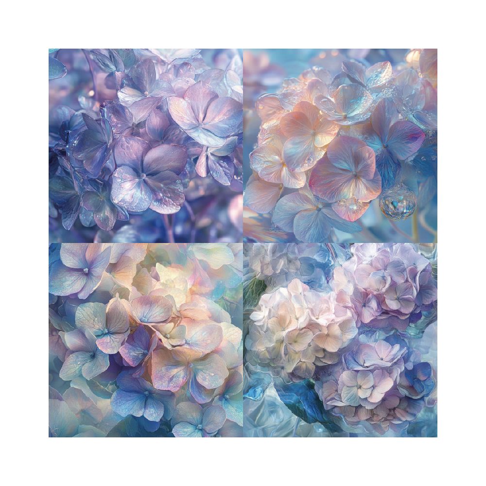 Purple romantic series material paper image 2