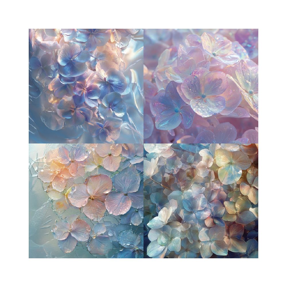 Purple romantic series material paper image 4