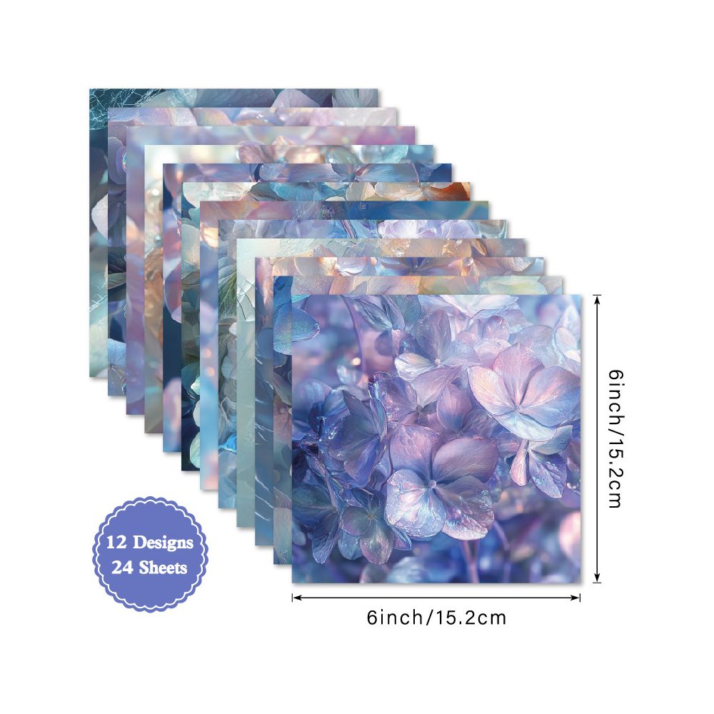 Purple romantic series material paper image 5