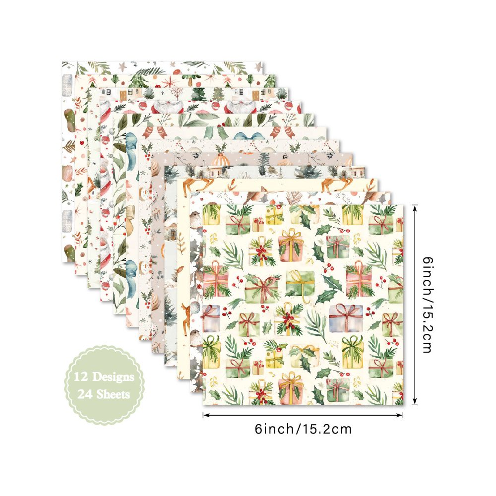 Christmas gift series material paper image 5