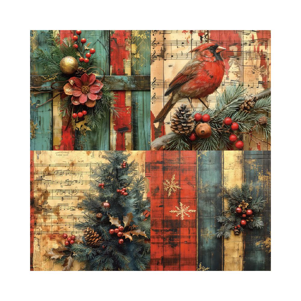Christmas theme vintage material paper image 2
