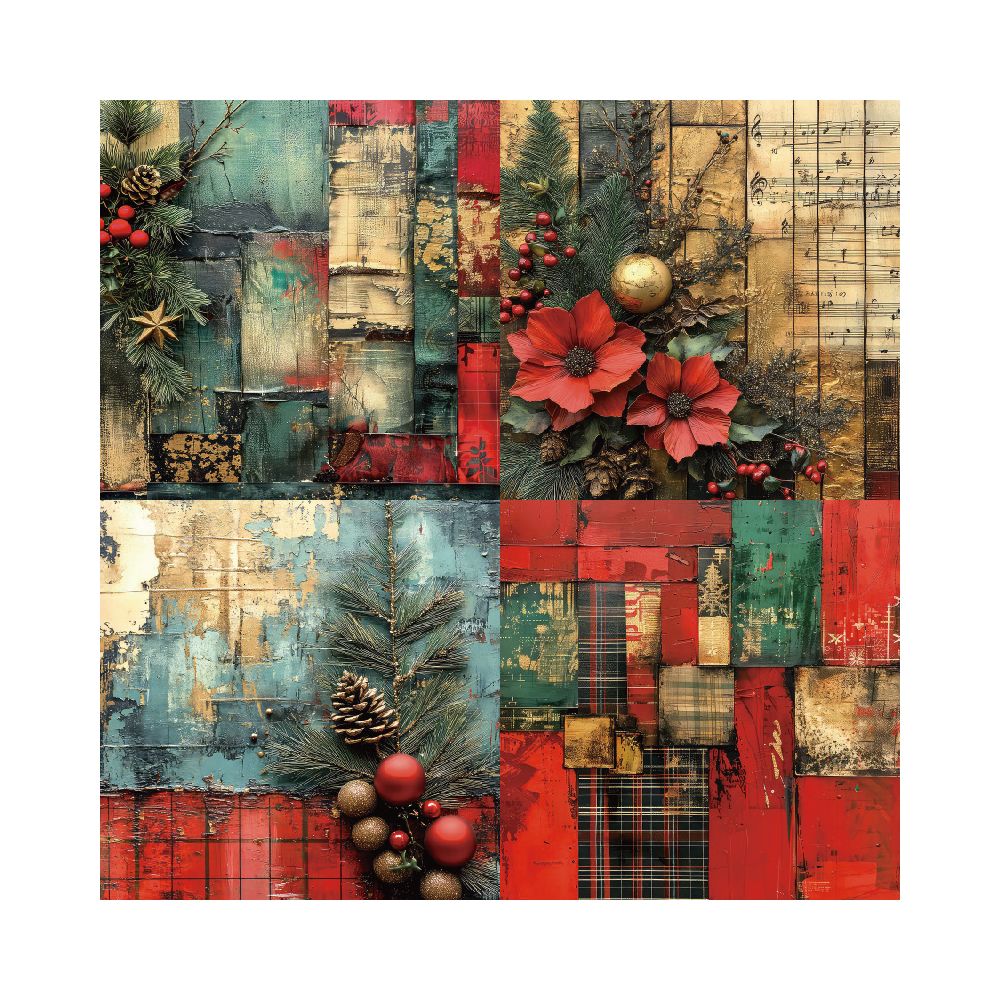 Christmas theme vintage material paper image 3