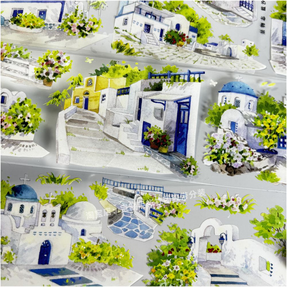 Scenery Chronicles White House Style PET Tape 5cm 1m image 0