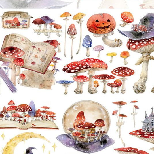 Magic Poison Mushroom PET tape 7cm 2m image 0