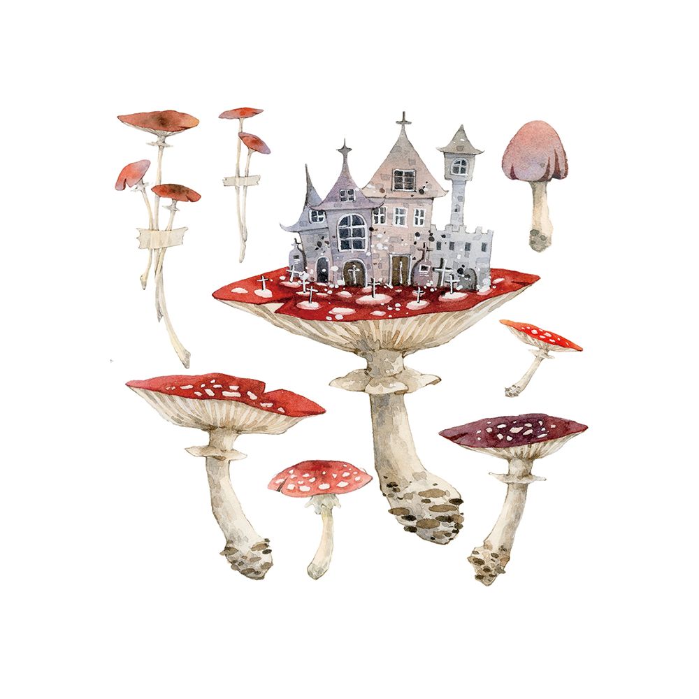 Magic Poison Mushroom PET tape 7cm 2m image 1