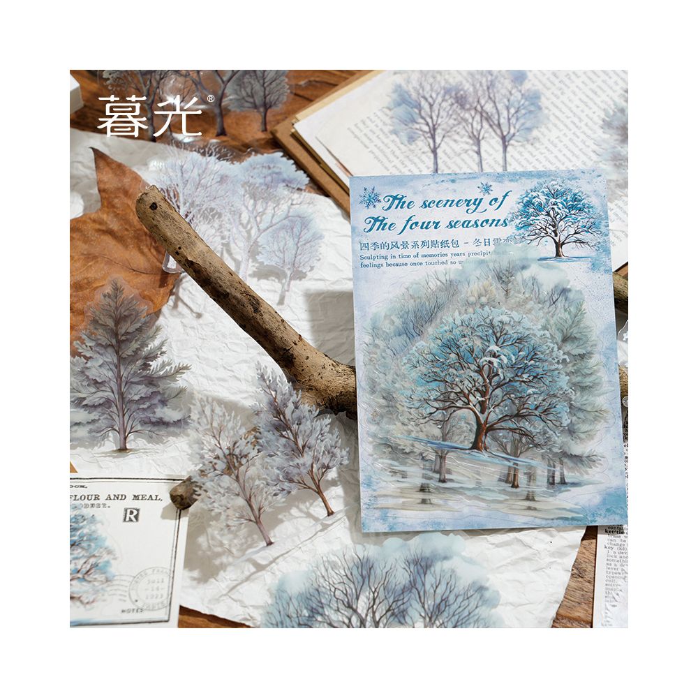 Four Seasons Scenery Series Trees PET Stickers 20 sheets 6 types image 2