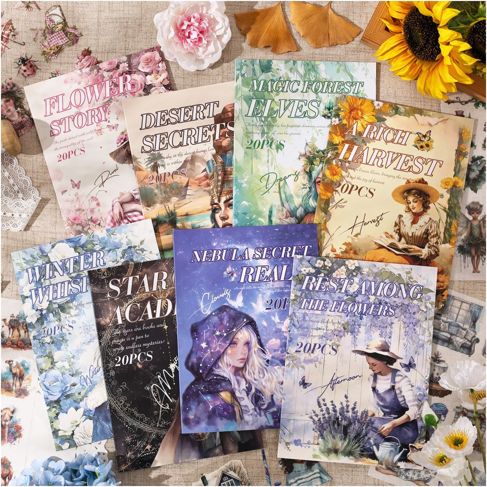 Memories Time Cut Film Sticker Sticker Book 8 Styles 20 Sheets image 0