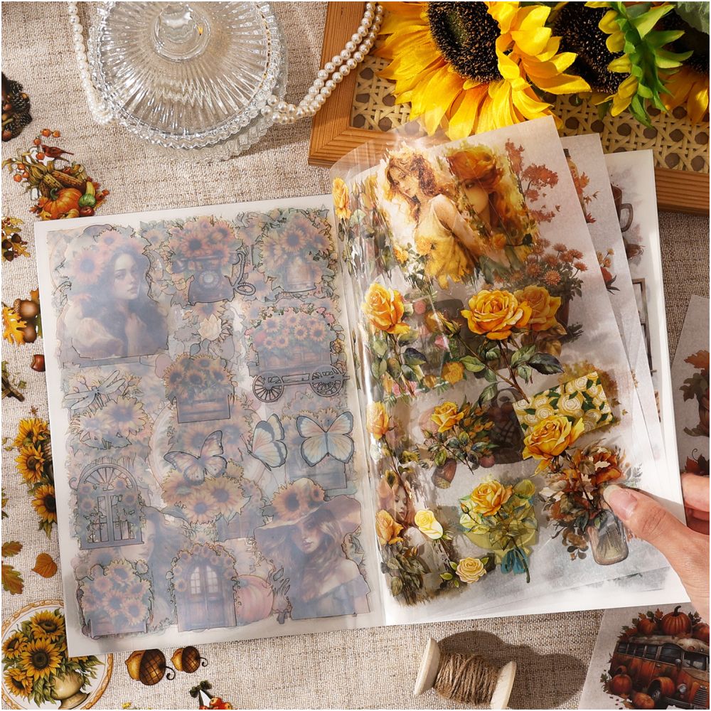 Memories Time Cut Film Sticker Sticker Book 8 Styles 20 Sheets image 2