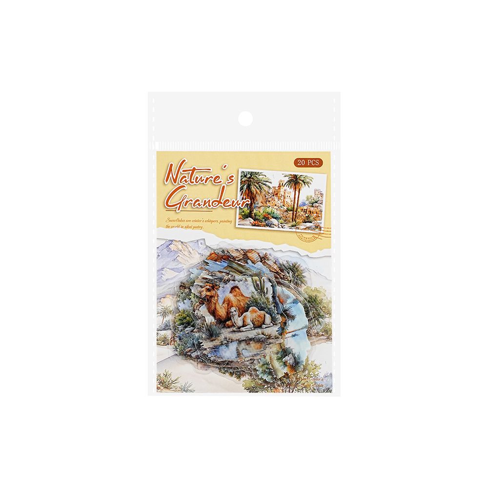 Mountain and River Painting Series PET Stickers 20 Sheets 6 Styles image 5