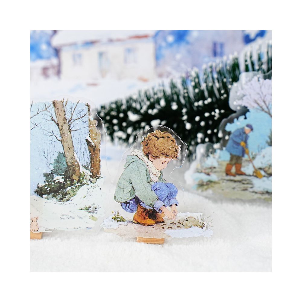 Winter Landscape PET Sticker Pack 6 Types 15 Pcs image 6