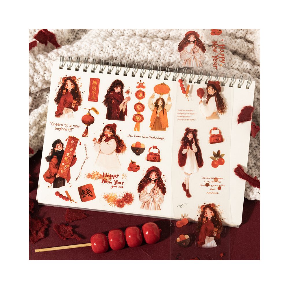 Autumn Themed Character PET Tape 6cm 2m 4 Types image 3