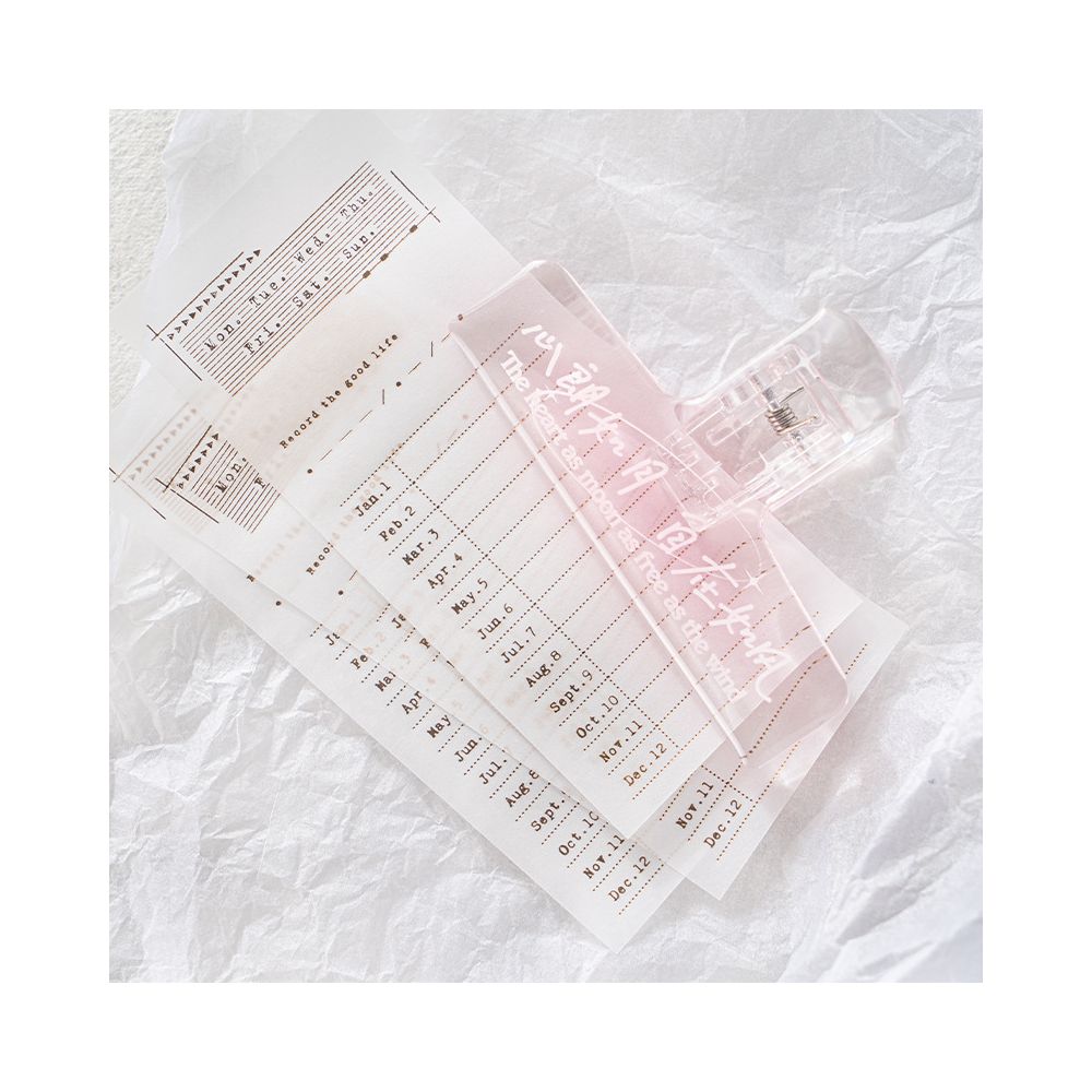Shine Series Transparent Acrylic Clips 4 Styles image 2