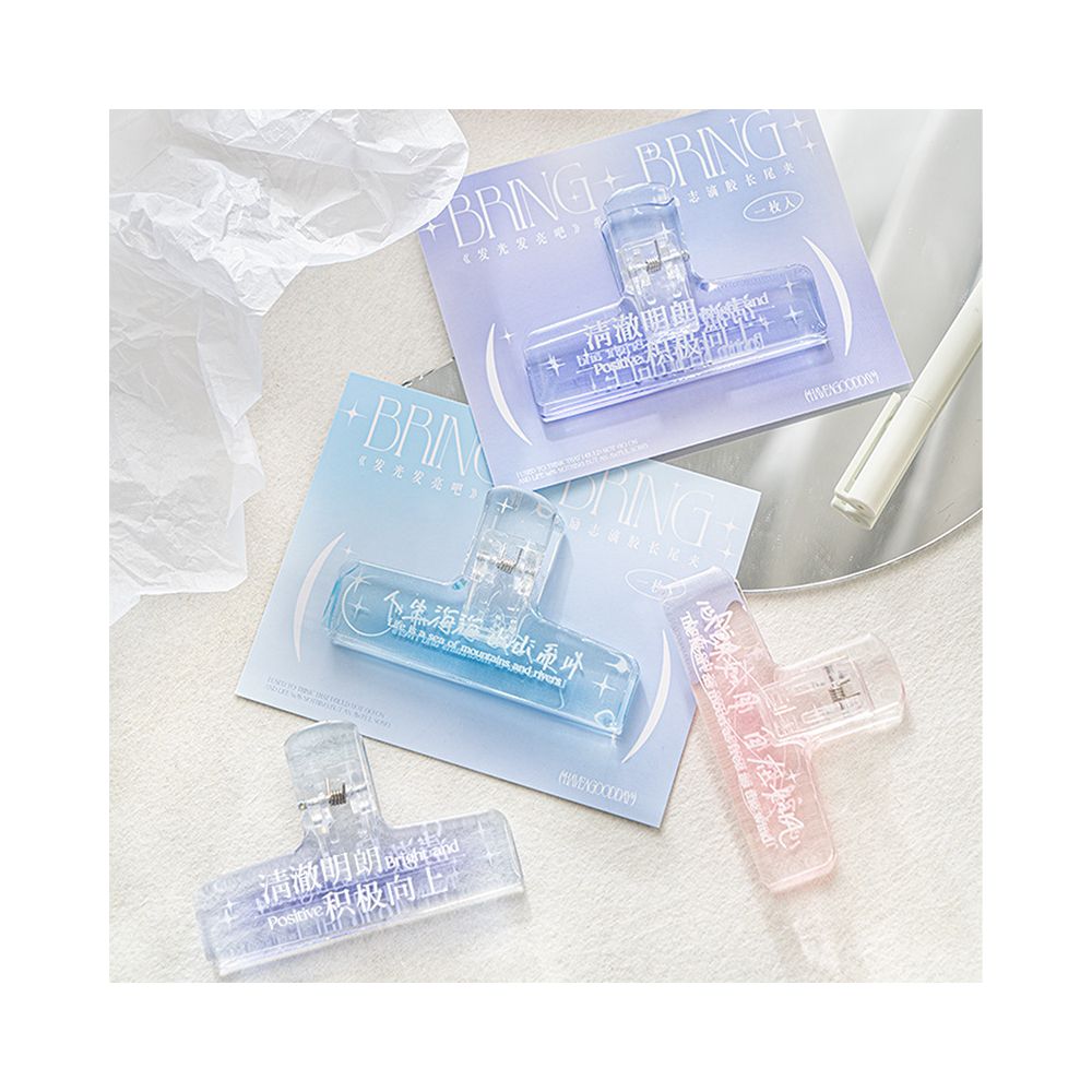Shine Series Transparent Acrylic Clips 4 Styles image 3