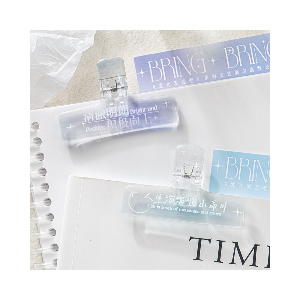 Shine Series Transparent Acrylic Clips 4 Styles image 0