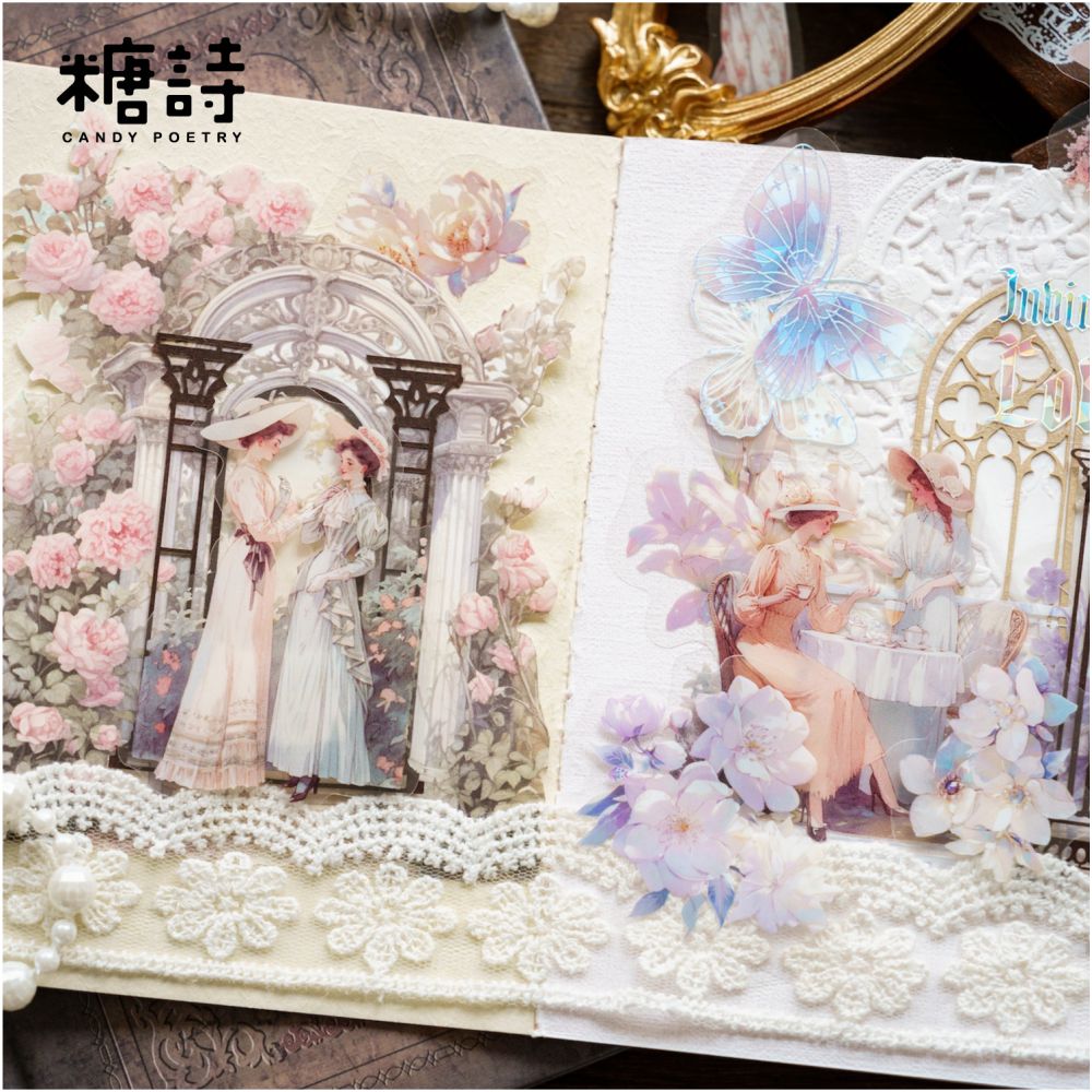 Holiday Series Character PET Stickers 6 Types 40 Pcs image 3