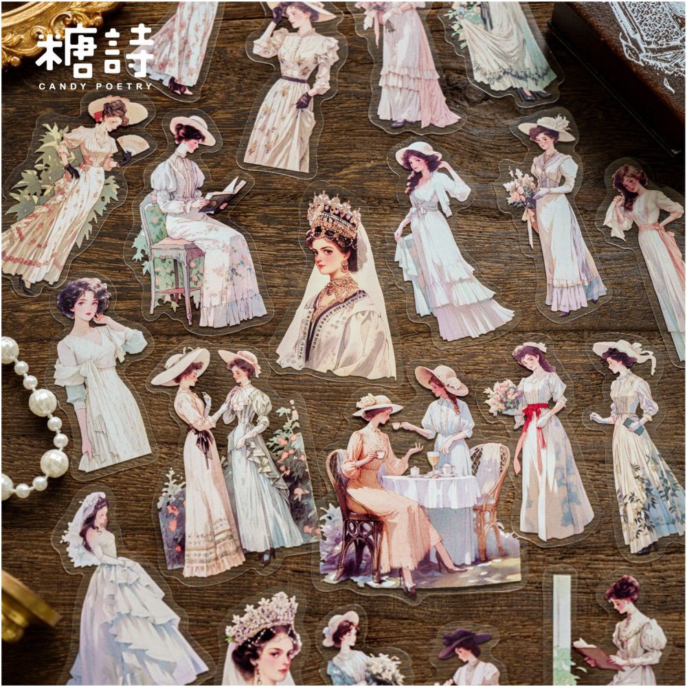 Holiday Series Character PET Stickers 6 Types 40 Pcs image 4