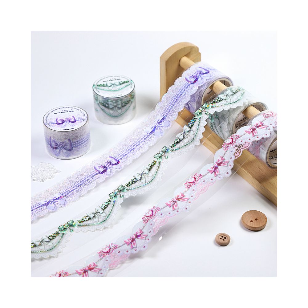 Lace Bead Curtain Dream Series PET Tape 6 Models 3cm 2m image 4
