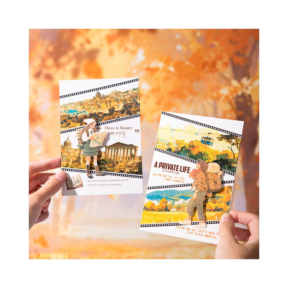 City Natural Landscape Series PET Washi Stickers 10 Pcs 6 Styles image 2