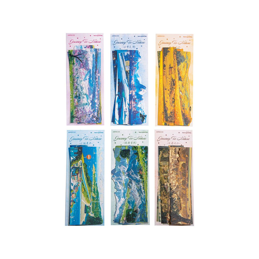 City Natural Landscape Series PET Washi Stickers 10 Pcs 6 Styles image 5