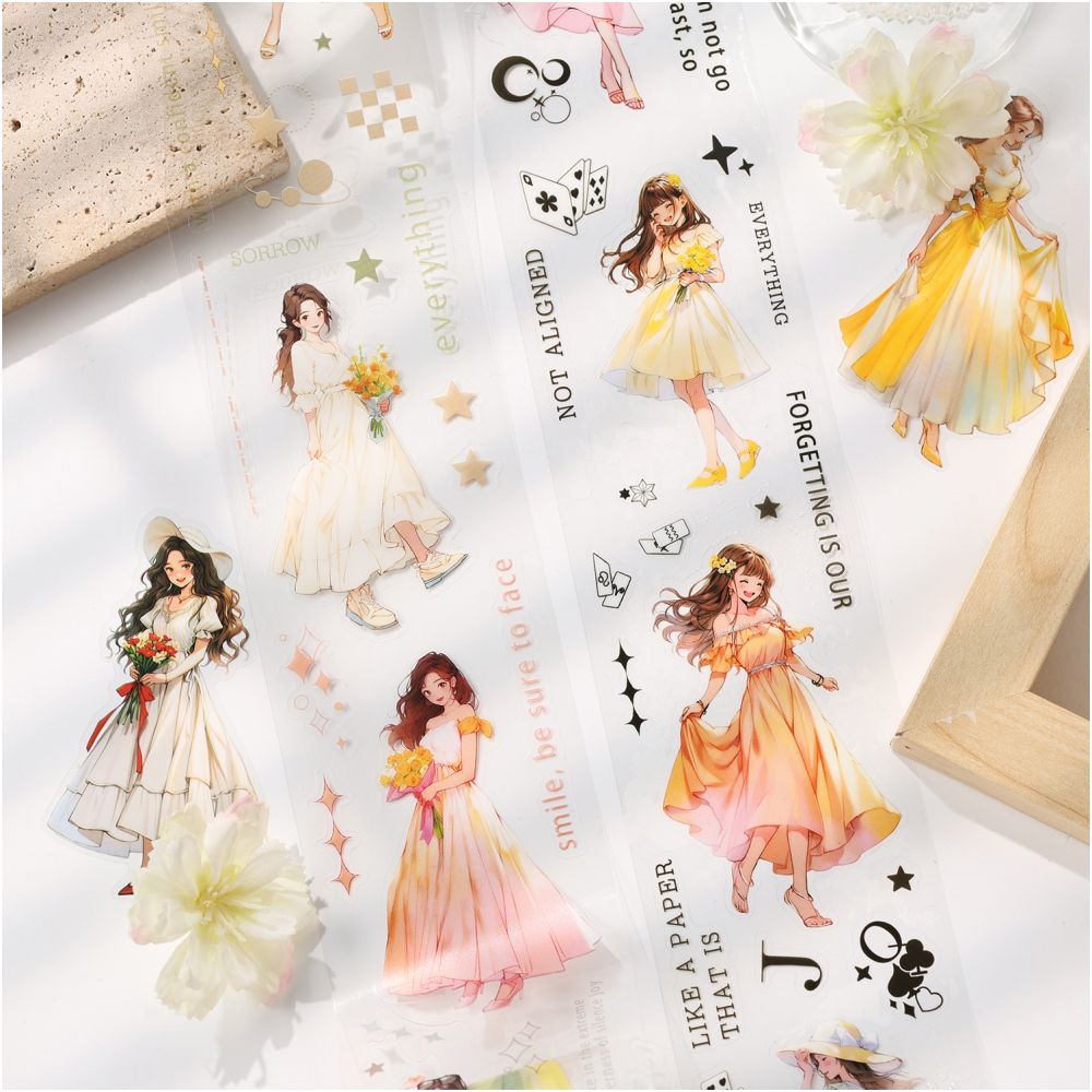 Travel series character theme PET Tape box 4 Rolls 2 Types image 4