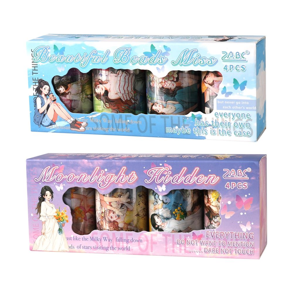 Travel series character theme PET Tape box 4 Rolls 2 Types image 5