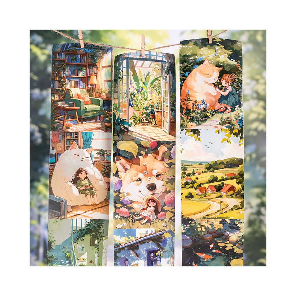 Large Size Background Washi Tape 8cm 2m image 4