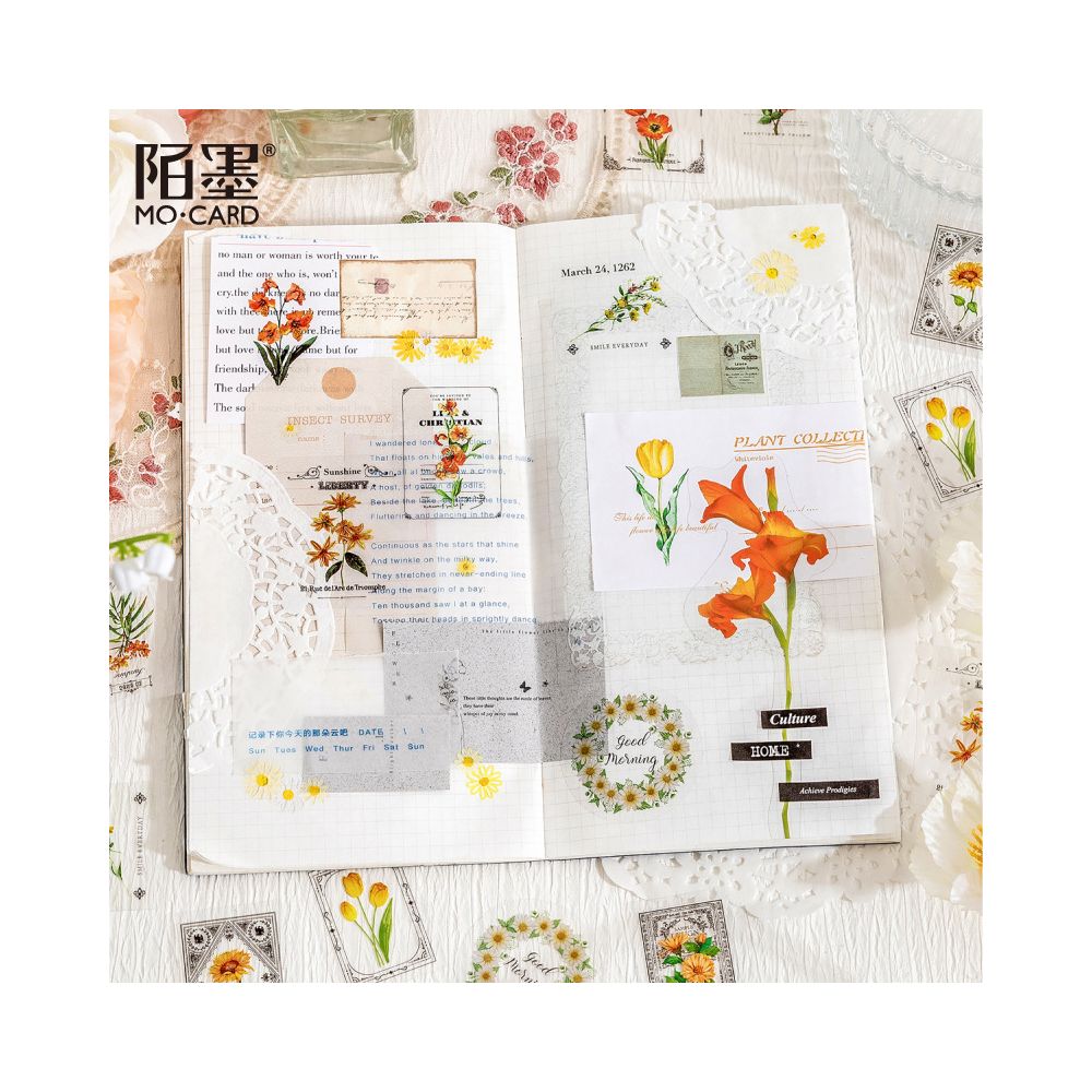 Flower Notebook series PET Sticker Pack 30 sheets 6 Styles image 3