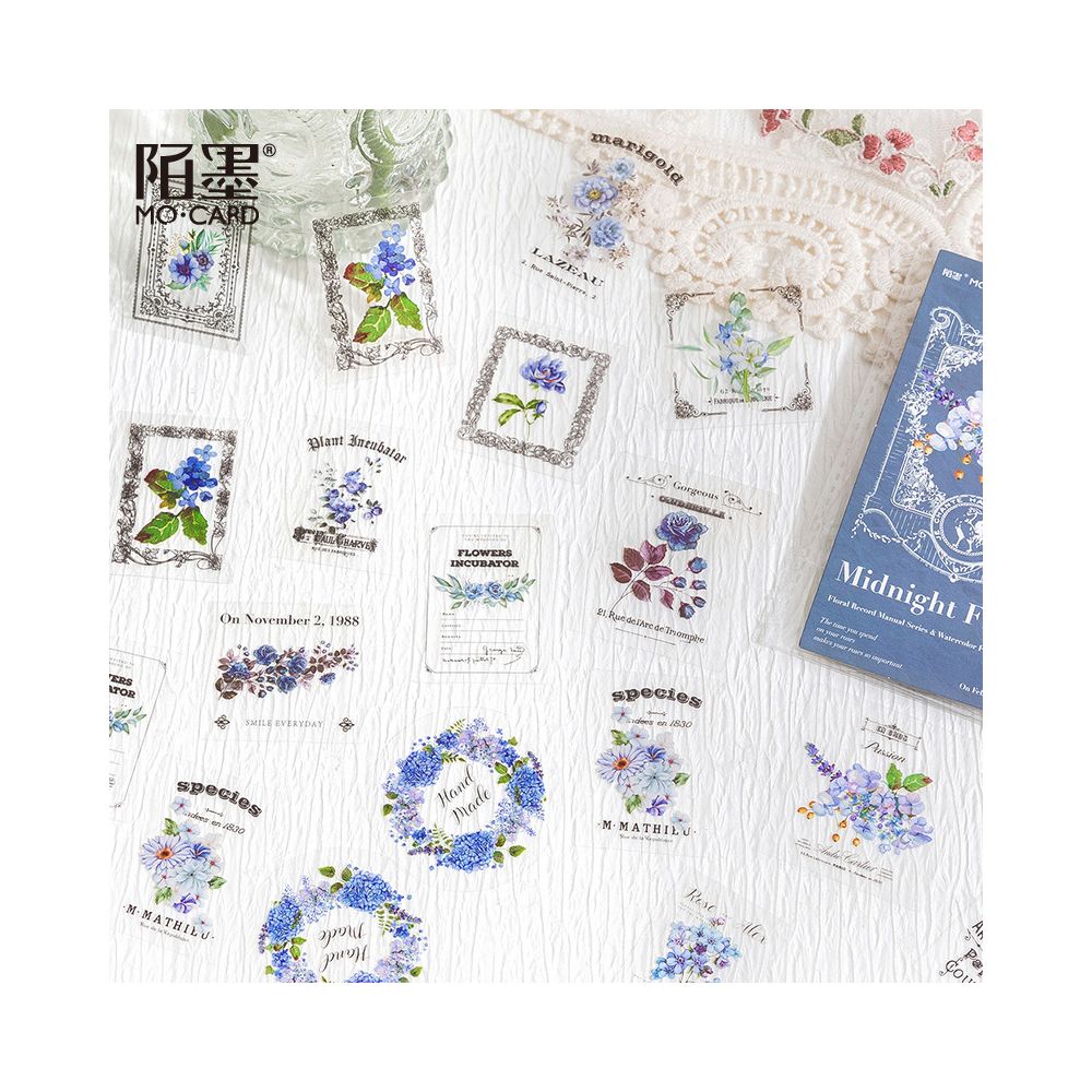 Flower Notebook series PET Sticker Pack 30 sheets 6 Styles image 4