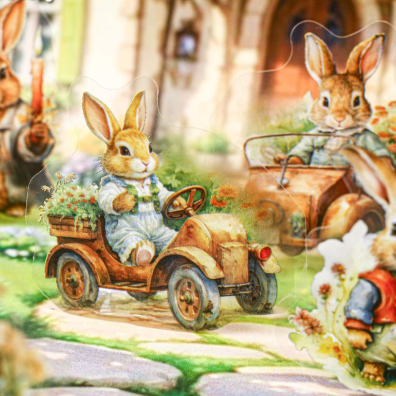 Fairy tale series cartoon PET sticker pack 6 Styles 20 Pcs image 1