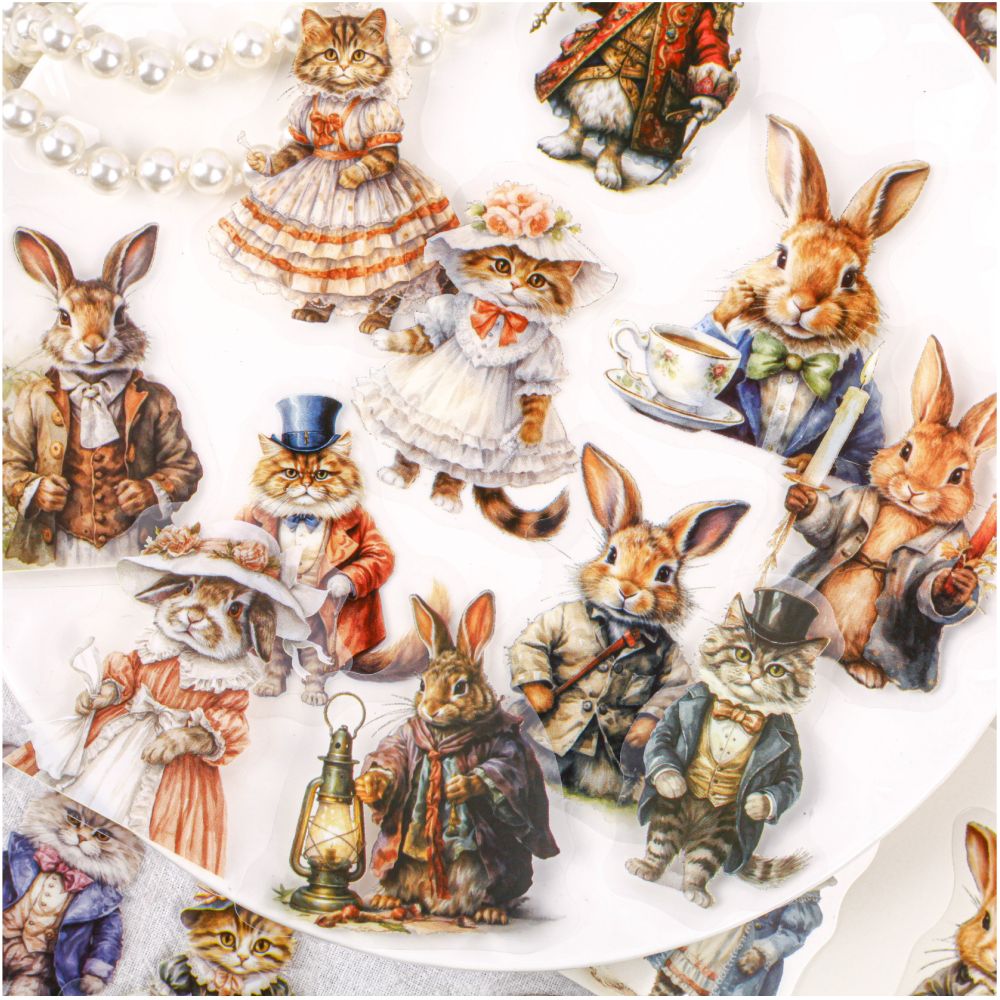 Fairy tale series cartoon PET sticker pack 6 Styles 20 Pcs image 3