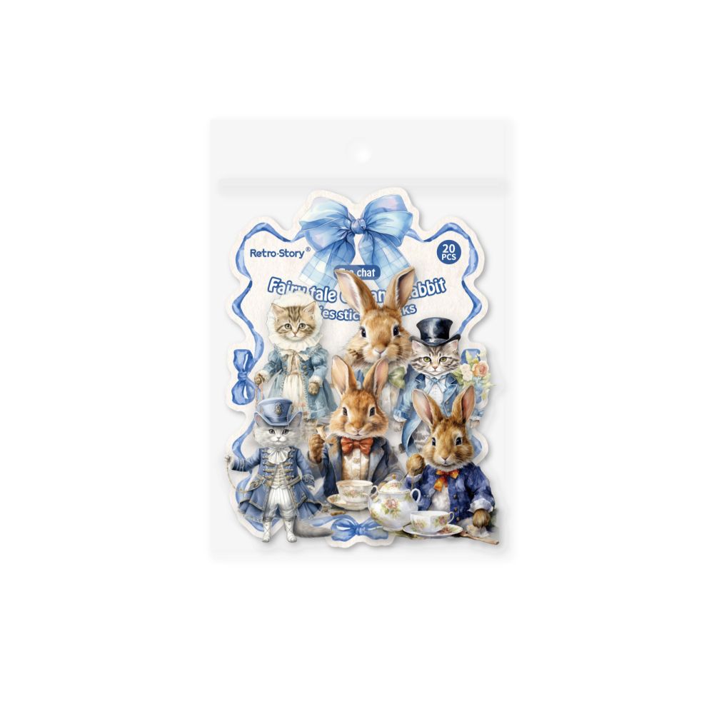 Fairy tale series cartoon PET sticker pack 6 Styles 20 Pcs image 4