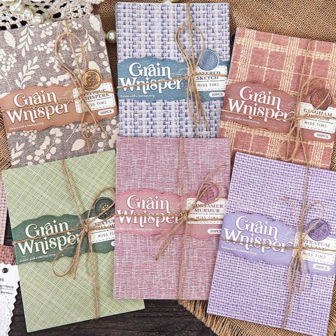Basic Plaid Patterns Material Paper 20 Sheets 6 Styles image 0